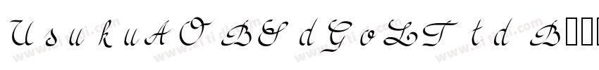TsukuANBRdGoLStd B字体转换